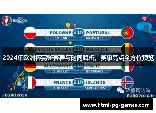 2024年欧洲杯完整赛程与时间解析，赛事亮点全方位预览
